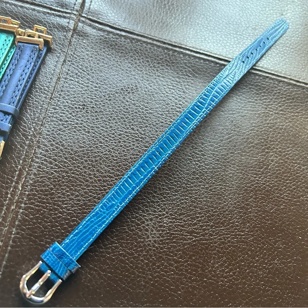 Vintage genuine and imitation leather colorful watch band mix